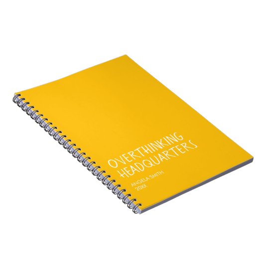 Overthinking Headquarters – Funny Overthinker Note ノートブック (右側)