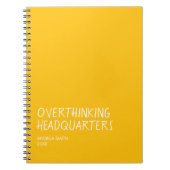 Overthinking Headquarters – Funny Overthinker Note ノートブック (正面)