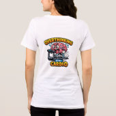 Overthinking Is My Cardio Funny Anxiety T-Shirt トライブレンドＴシャツ (裏面)