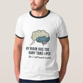 Overthinking Killed My Vibe Funny Anxiety Quote T- Tシャツ
