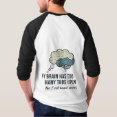 Overthinking Killed My Vibe Funny Anxiety Quote T- Tシャツ (裏面)