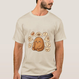 Overthinking Potato Persona Cartoon Mindful Art Tシャツ