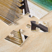 Overwater bungalows at Sheraton Maldives ジグソーパズル (側面)