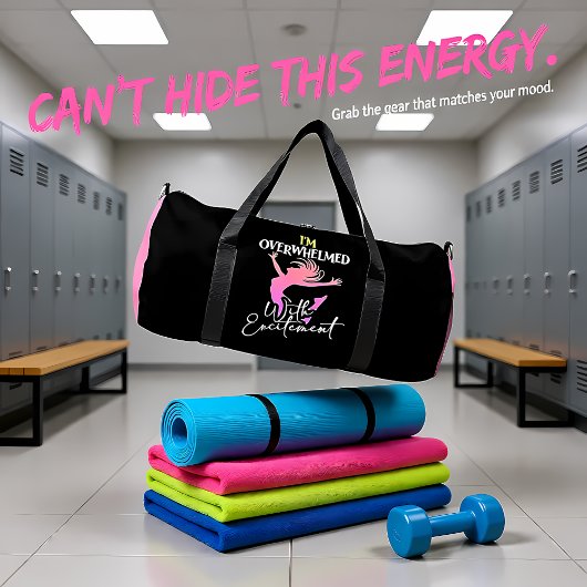 Overwhelmed With Excitement Dancer ダッフルバッグ