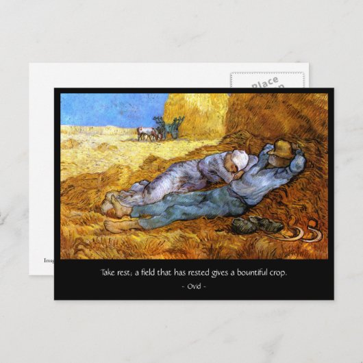 Ovid:休む ポストカード (正面/裏面)