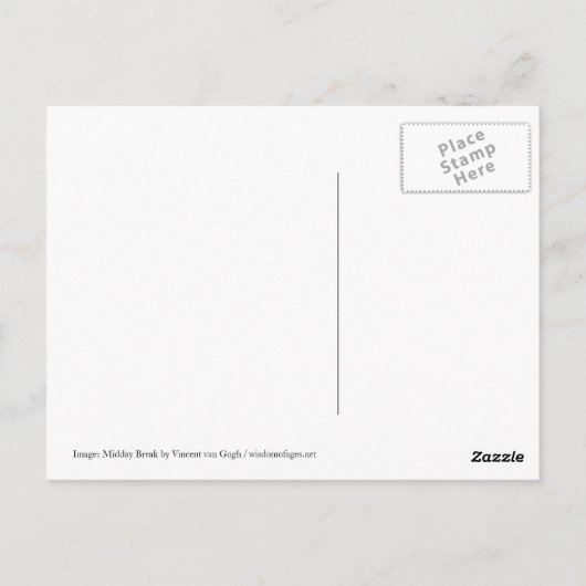 Ovid：休む ポストカード (裏面)