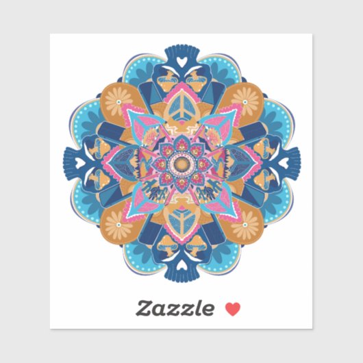 OWブルーマンダラ シール (シート)