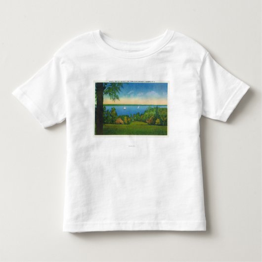 Owasco湖の州のHwyの景色の眺め トドラーTシャツ (正面)