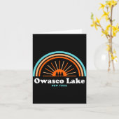 Owasco Lake New York Rainbow _1  カード (黄色い花)