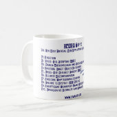 OWASPの上10のマグ コーヒーマグカップ (正面左)