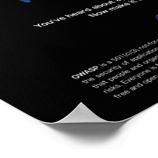 OWASP - AppSecを表示する ポスター (角)