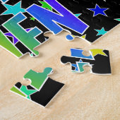 「OWEN」名、おもしろい「ハッピーバースデー」 ジグソーパズル (側面)