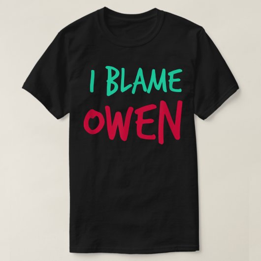 Owen FriendsファーストネームBuddy Nickname Per Tシャツ (デザイン正面)