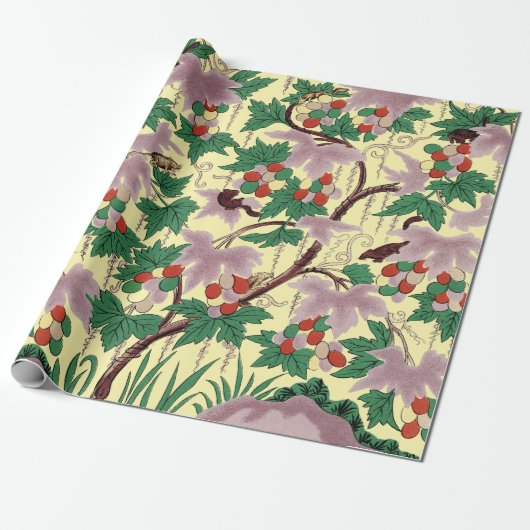 Owen Jones Chinoiserie Botanical Mouse Pattern ラッピングペーパー (アンロールド)