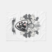 Owensの家紋の紋章付き外衣 フリースブランケット (正面(横))