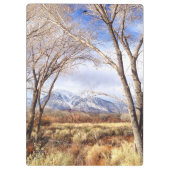 Owensの谷の山景色のクリップボード クリップボード (裏面)