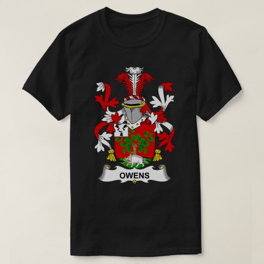 Owens Coat of Arms  Family Crest Premium  Tシャツ (デザイン正面)
