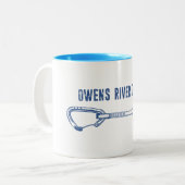 Owens River Gorge Rock Climbing Quickdraw ツートーンマグカップ (正面左)