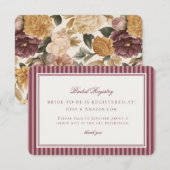 OWine Vineyard Club Old Money Bridal Registry エンクロージャーカード (正面/裏面)