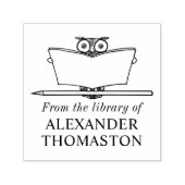 Owlお洒落の大読きな蔵書名 セルフインキングスタンプ (デザイン)