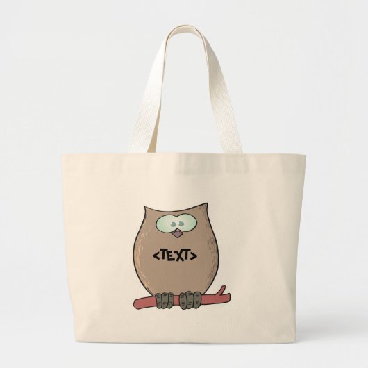 Owlの個人用設定() ラージトートバッグ (正面)