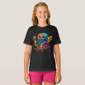 OWLカラフル抽象芸術Tシャツ Tシャツ (正面フル)
