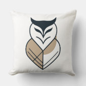OWLロゴ幾何学的デザイン クッション (正面)