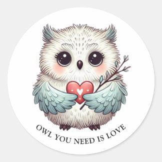 OWL必要なLOVE Roundステッカー ラウンドシール
