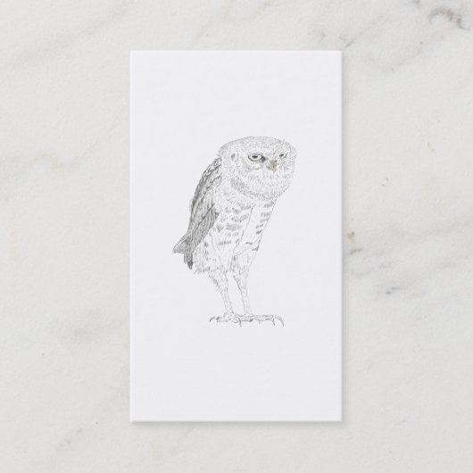 owl フクロウ名刺 名刺 (正面)