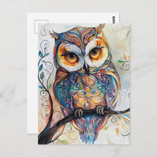 Owl ポストカード (正面/裏面)