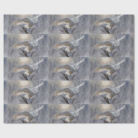 Owl ラッピングペーパー (フラット)