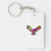 Owl 02 in watercolor キーホルダー (正面)