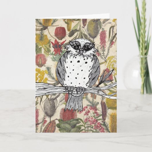 Owl 6グリーティングカードを削除する カード (正面)