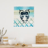 Owl Abstract ポスター (キッチン)