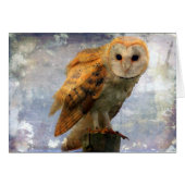 Owl All Causion 空白の Inside Greeting Card (正面横)