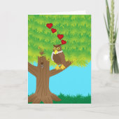 Owl always love you カード (正面)