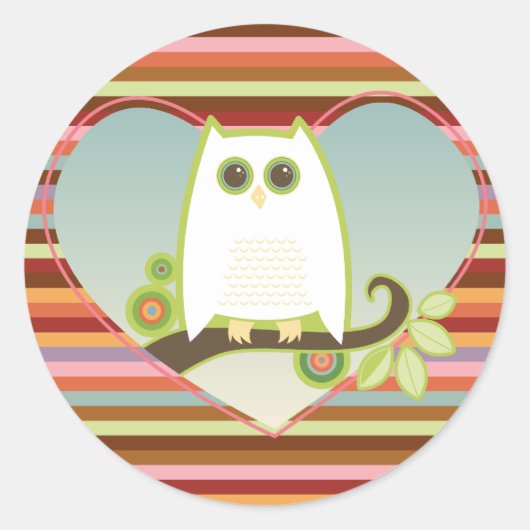 Owl Always Love You – スタンプ ラウンドシール (正面)