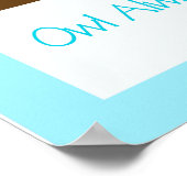 OWL Always Love you (Blue)ウォールアートプリント16x20 ポスター (角)