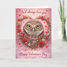 Owl Always Love You: Burrowing Owl Valentine’s Day シーズンカード