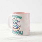 Owl always love you mug ツートーンマグカップ (正面左)
