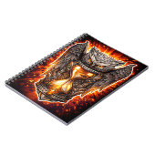 Owl and Hourglass – Hand-Drawn & Digital Art  ノートブック (左側)