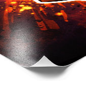 Owl and Hourglass – Hand-Drawn & Digital Art  フォトプリント (角)