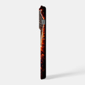 Owl and Hourglass – Hand-Drawn & Digital Art  iPhoneケース (左側面)