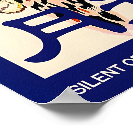 Owl Art Poster Japanese Typography, Moonlight ポスター (角)