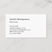 Owl at Night with a Full Moon 名刺 (裏面)