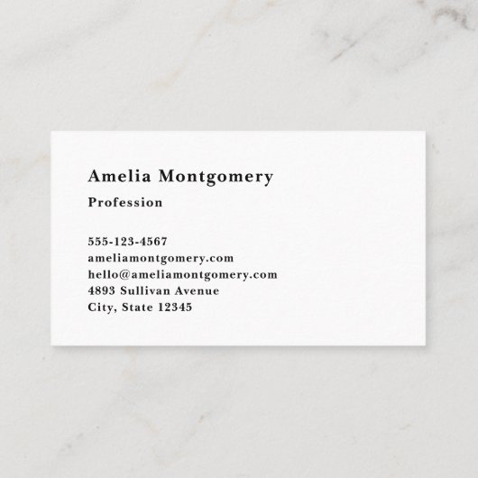 Owl at Night with a Full Moon 名刺 (裏面)