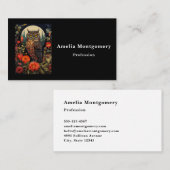 Owl at Night with a Full Moon 名刺 (正面/裏面)