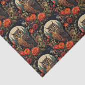 Owl at Night with a Full Moon Pattern 薄葉紙 (詳細)