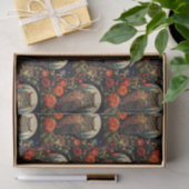 Owl at Night with a Full Moon Pattern 薄葉紙 (ギフト)