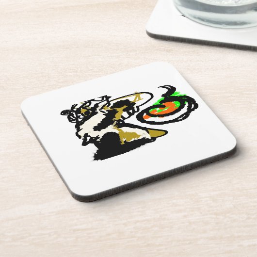 Owl Autumn joy コースター (左側)